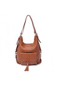 Women Cowhide Sling Bag Shoulder Bag / Tote / Backpack / Mobile Phone Bag / Travel Bag Beige / Brown / Black