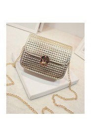 Women PU Sling Bag Shoulder Bag White / Gold / Silver / Black