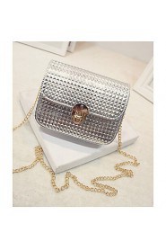 Women PU Sling Bag Shoulder Bag White / Gold / Silver / Black