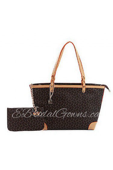 Women Casual PVC Tote Black