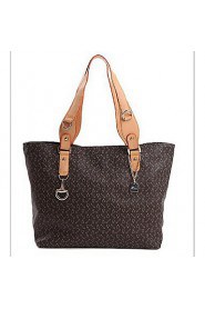 Women Casual PVC Tote Brown