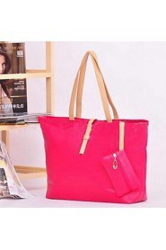 Women PU Shopper Tote Beige / Green / Yellow / Orange / Red / Black