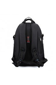 Unisex Nylon Bucket Backpack / Sports & Leisure Bag / School Bag / Travel Bag Black