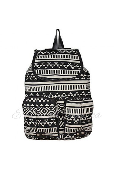 Unisex Canvas Baguette Backpack Multi color