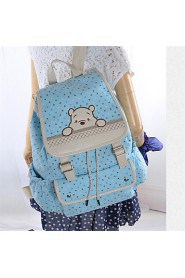 Women Canvas Baguette Backpack Beige/Pink/Purple/Blue