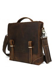 Men Cowhide Leather Shoulder Messenger Bag Tote Business Bag