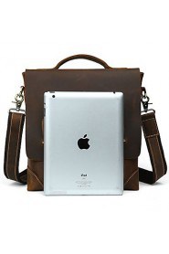 Men Cowhide Leather Shoulder Messenger Bag Tote Business Bag