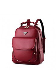 Women PU Shell Backpack