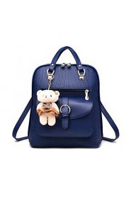 Women PU Baguette Shoulder Bag / Backpack / School Bag Multi color