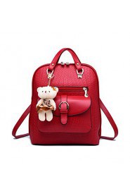 Women PU Baguette Shoulder Bag / Backpack / School Bag Multi color