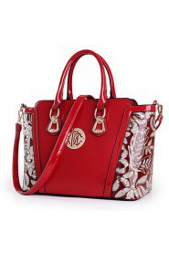 Women Patent Leather Doctor Shoulder Bag / Tote Blue / Red / Black