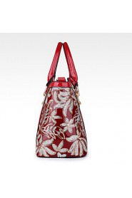 Women Patent Leather Doctor Shoulder Bag / Tote Blue / Red / Black