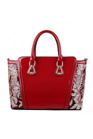 Women Patent Leather Doctor Shoulder Bag / Tote Blue / Red / Black