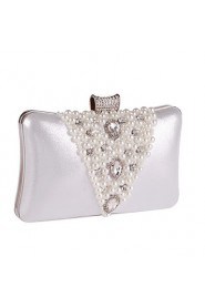 Women Formal / Event/Party / Wedding / Office & Career / Shopping Acrylic Evening Bag White / Gold