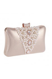 Women Formal / Event/Party / Wedding / Office & Career / Shopping Acrylic Evening Bag White / Gold