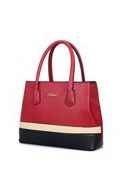 Women Formal / Casual / Office & Career / Shopping PU Tote Blue / Red / Black / Khaki