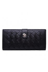 Women's PU Long Wallet/Card/Clutch bag Black