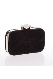 Women Satin Minaudiere Tote / Evening Bag White / Black / Champagne