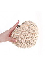 Metal Imitation Peral Wedding/Party Clutches with Peral (More Colors)