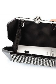 Charming Metal with Crystal Evening Handbag/Clutches(More Colors)