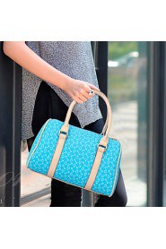 Women PU Barrel Shoulder Bag / Tote White / Pink / Blue / Brown