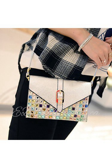 Women Event/Party/Outdoor PU Button Shoulder Bag/Clutch