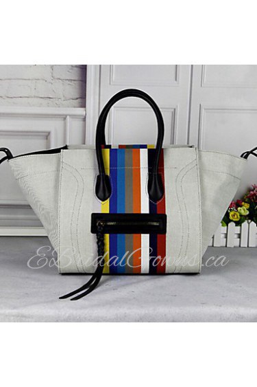 Women PU Weekend Bag Tote Gray