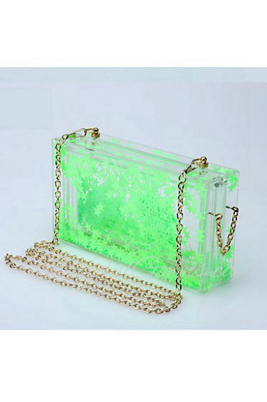 Women's Handmade Acrylic color Stars Evening Bag