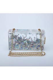 Women's Handmade Acrylic color Stars Evening Bag