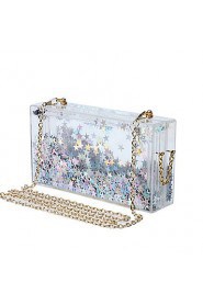 Women's Handmade Acrylic color Stars Evening Bag