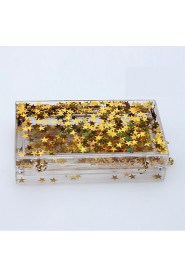 Women's Handmade Acrylic color Stars Evening Bag