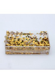 Women's Handmade Acrylic color Stars Evening Bag