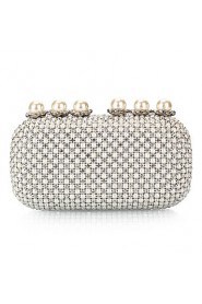 Women Formal / Event/Party / Wedding / Office & Career / Shopping PU Evening Bag Silver