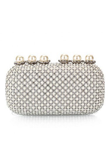 Women Formal / Event/Party / Wedding / Office & Career / Shopping PU Evening Bag Silver