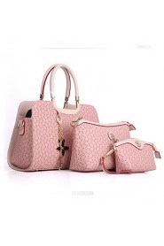 Women Formal / Casual / Office & Career / Shopping PU Tote Beige / Pink / Blue