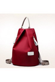 Women Nylon Bucket Backpack / Travel Bag Purple / Blue / Red / Black / Burgundy