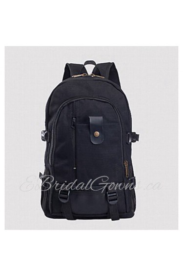 Men Canvas Bucket Backpack Brown / Black / Khaki