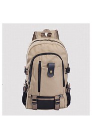 Men Canvas Bucket Backpack Brown / Black / Khaki