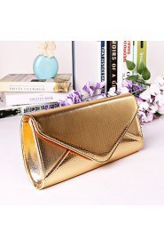 Women PU Minaudiere Clutch / Evening Bag Blue / Gold / Silver / Black