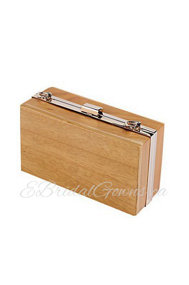 Women's Handmade Pure Wooden Evening Bag