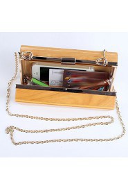 Women's Handmade Pure Wooden Evening Bag