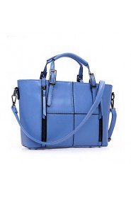 Women Casual / Office & Career / Shopping PU Tote Blue / Brown / Red / Black