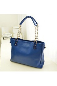 Women Casual / Office & Career / Shopping PU Tote Blue / Red / Black