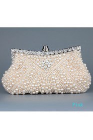 Satin with Pearl and Diamond Wedding /Special Occasion Evening Handbags/Clutchs