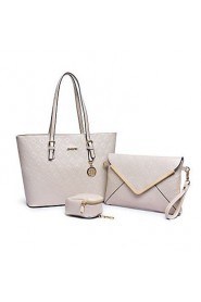 Women Formal / Casual / Office & Career / Shopping PU Tote White / Blue / Gold / Black