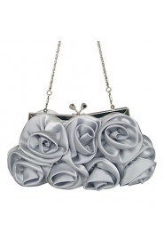 Handbag Silk Evening Handbags/Clutches With Flower