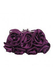 Handbag Silk Evening Handbags/Clutches With Flower