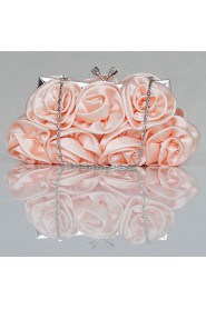 Handbag Silk Evening Handbags/Clutches With Flower