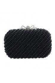 Women Imitation Pearl Shoulder Bag / Clutch / Evening Bag / Wristlet White / Black / Champagne