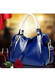 Women PU Barrel Shoulder Bag / Tote Blue / Brown / Red / Black